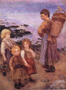 Pierre-Auguste Renoir Mussel Fishers at Berneval oil on canvas